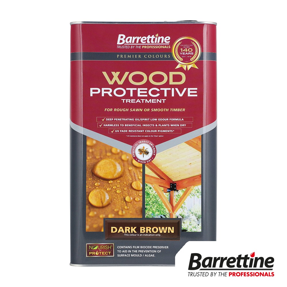 Timco Wood Protective Treatment 5L - Dark Brown