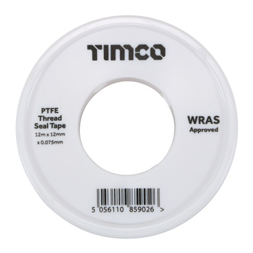 Timco PTFE Thread Seal Tapes 12m x 12mm