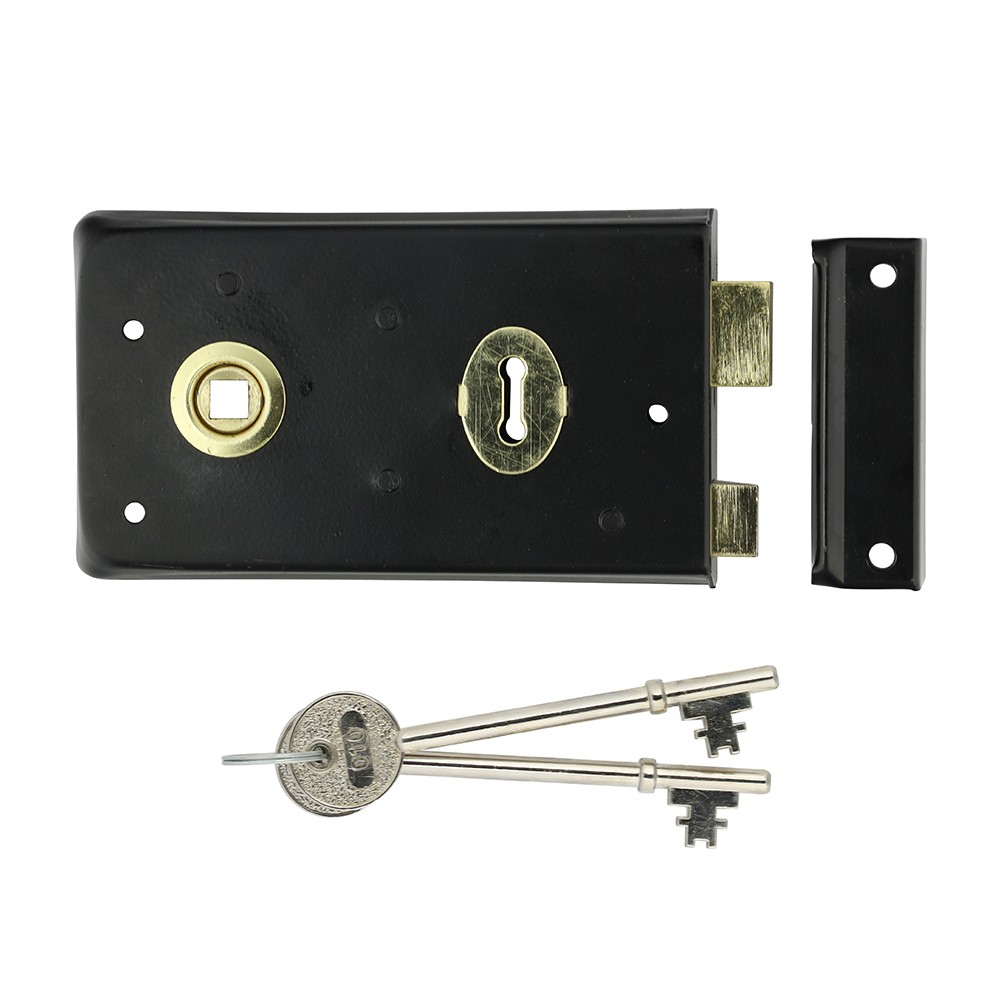 Timco Narrow Rim Sashlock Reverse Bolt - Epoxy Black