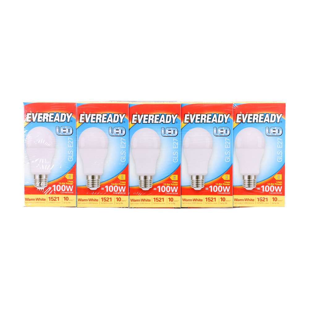 Timco Eveready LED GLS Light Bulb - E27 - 1521 Lumen - 13.8W - Warm Light
