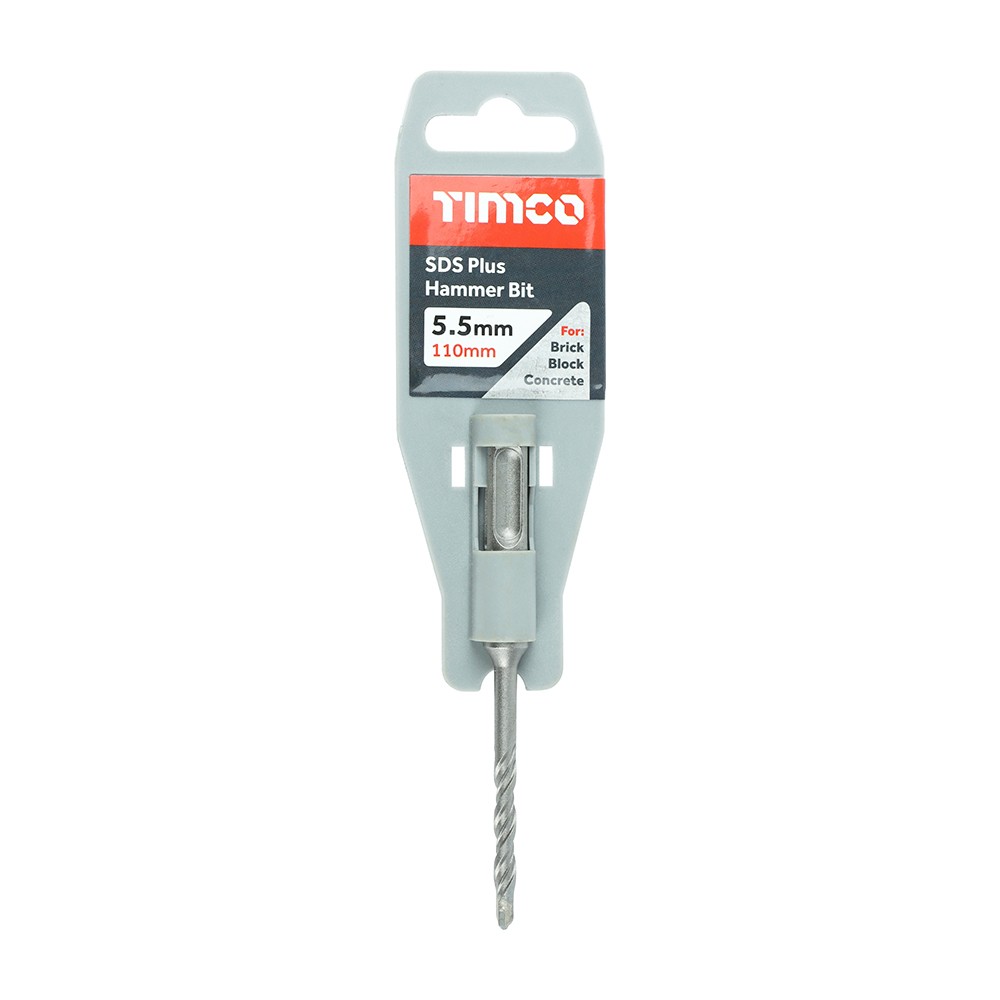 Timco SDS Plus Hammer Bits - Small 4 - 8mm