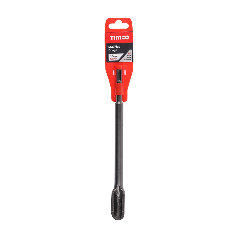 Timco SDS Plus Steels Gouge Chisel 22 x 250mm