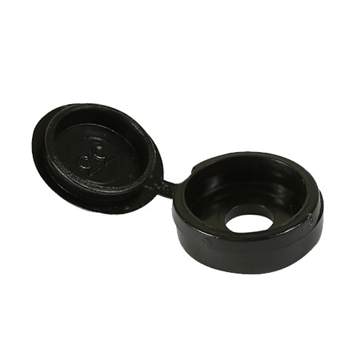Timco Hinged Screw Caps - Black