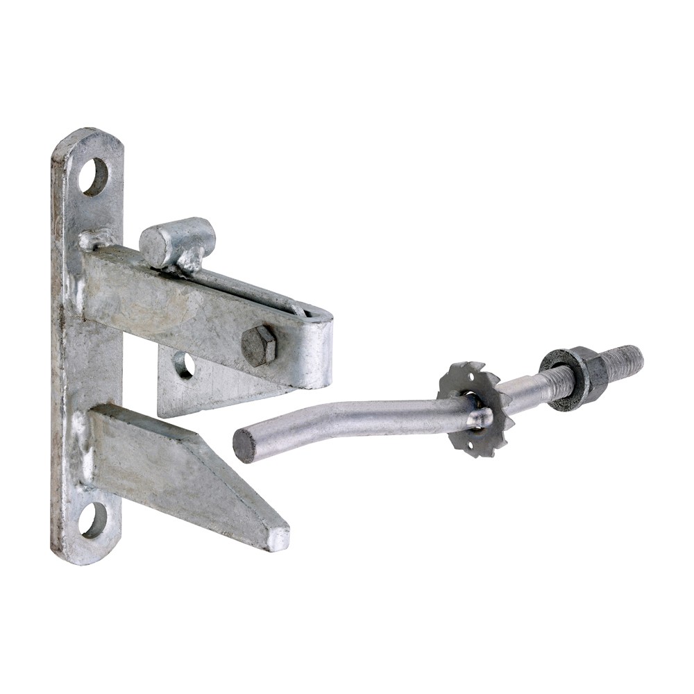 Timco Self Locking Gate Catch With Cranked Striker - Hot Dipped Galvanised