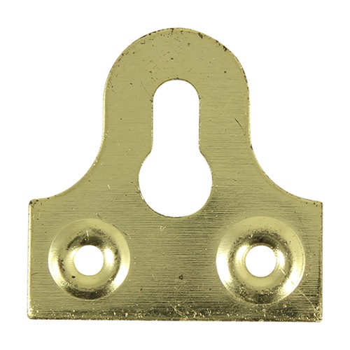 Timco Mirror Plates - Slotted - Electro Brass