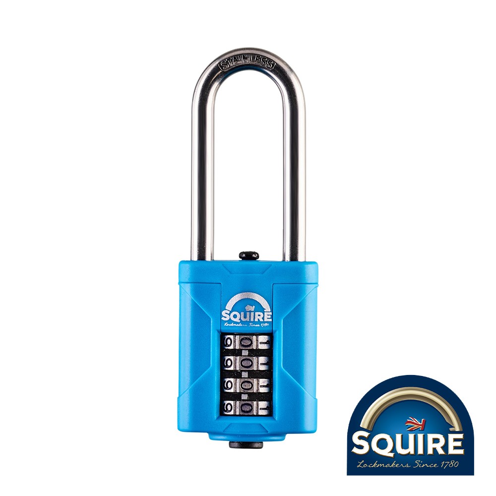 Timco Combination Padlock - Stainless Steel Long Shackle