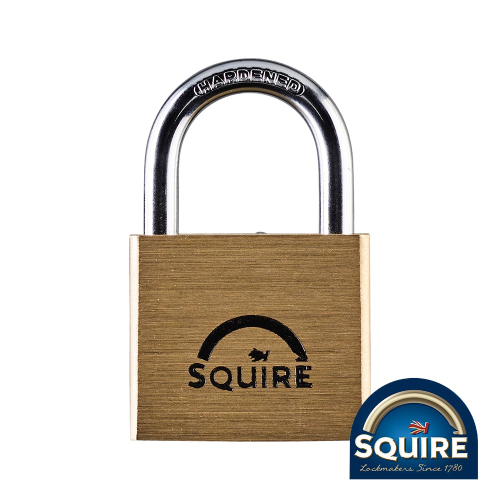 Timco Premium Brass Lion Padlock - Stainless Steel Shackle