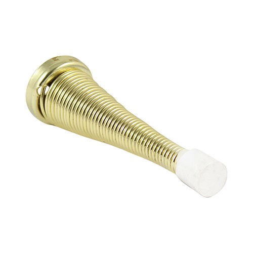 Timco Spring Door Stops - Electro Brass