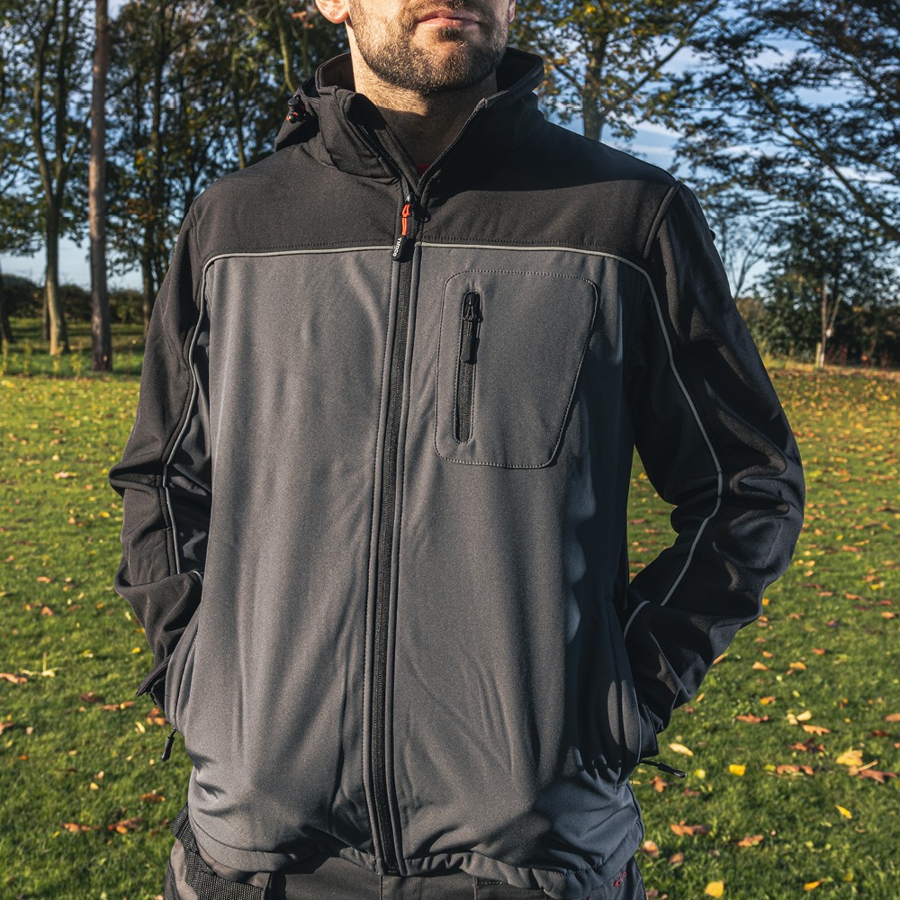 Timco Softshell Jacket - Grey/Black