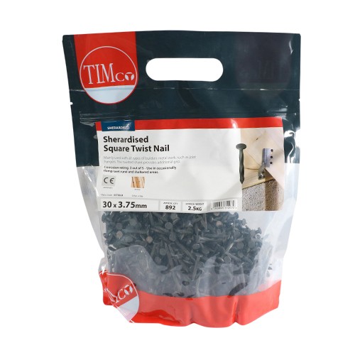 Timco Square Twist Nails - Sherardised (kg)