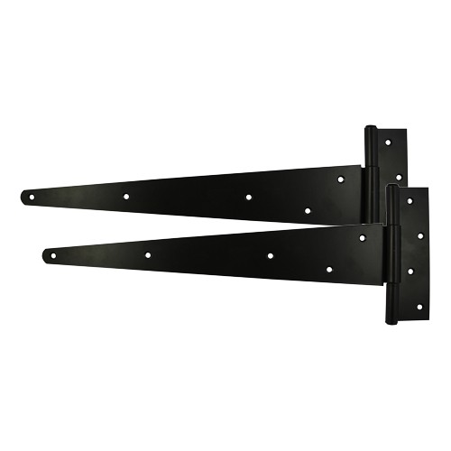 Timco Pair of Strong Tee Hinges - Black