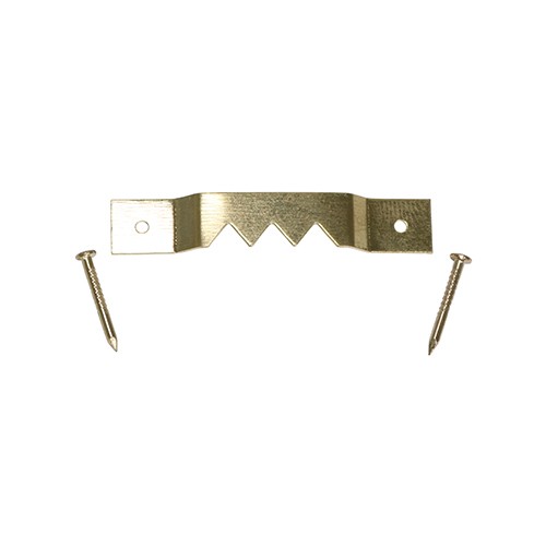 Timco Sawtooth Hangers and Nails - Electro Brass