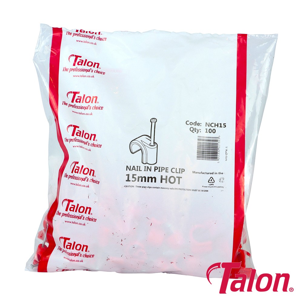 Timco Nail In Pipe Clip - Red