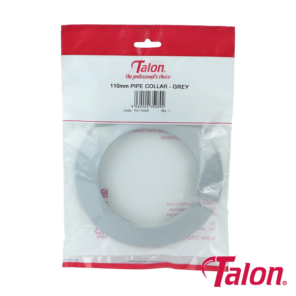 Timco Pipe Collar 110mm - Grey