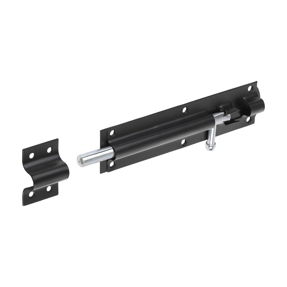 Timco Straight Tower Bolt - Black