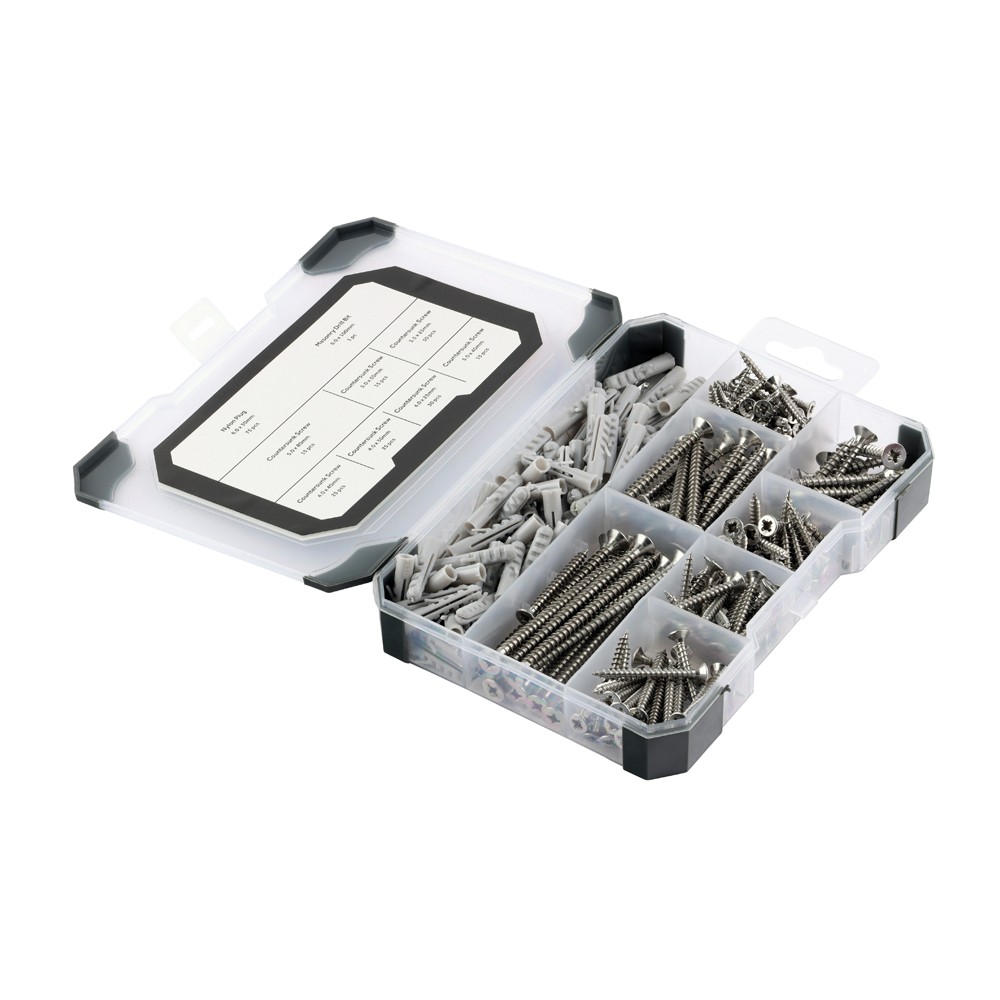 Timco Mixed Tray 251pc Screws Plug & Drill Bit 