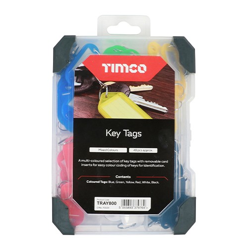 Timco Mixed Tray 48pc Key Tags
