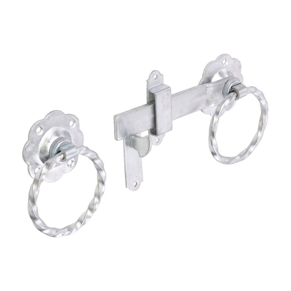 Timco Ring Gate Latch - Twisted - Hot Dipped Galvanised