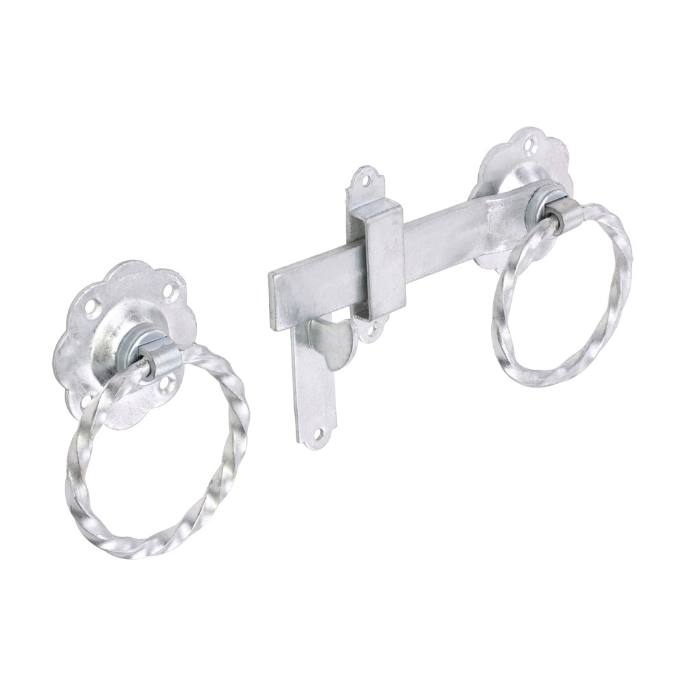 Timco Ring Gate Latch - Twisted - Hot Dipped Galvanised