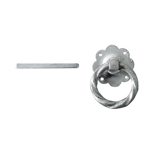 Timco Ring Gate Latch - Twisted - Hot Dipped Galvanised
