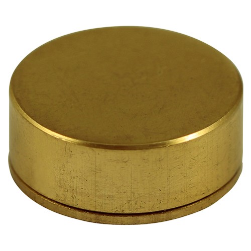 Timco Threaded Screw Caps - Solid Brass - Polished Brass