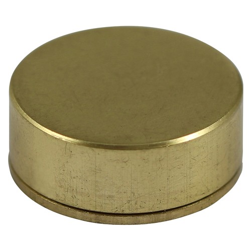 Timco Threaded Screw Caps - Solid Brass - Satin