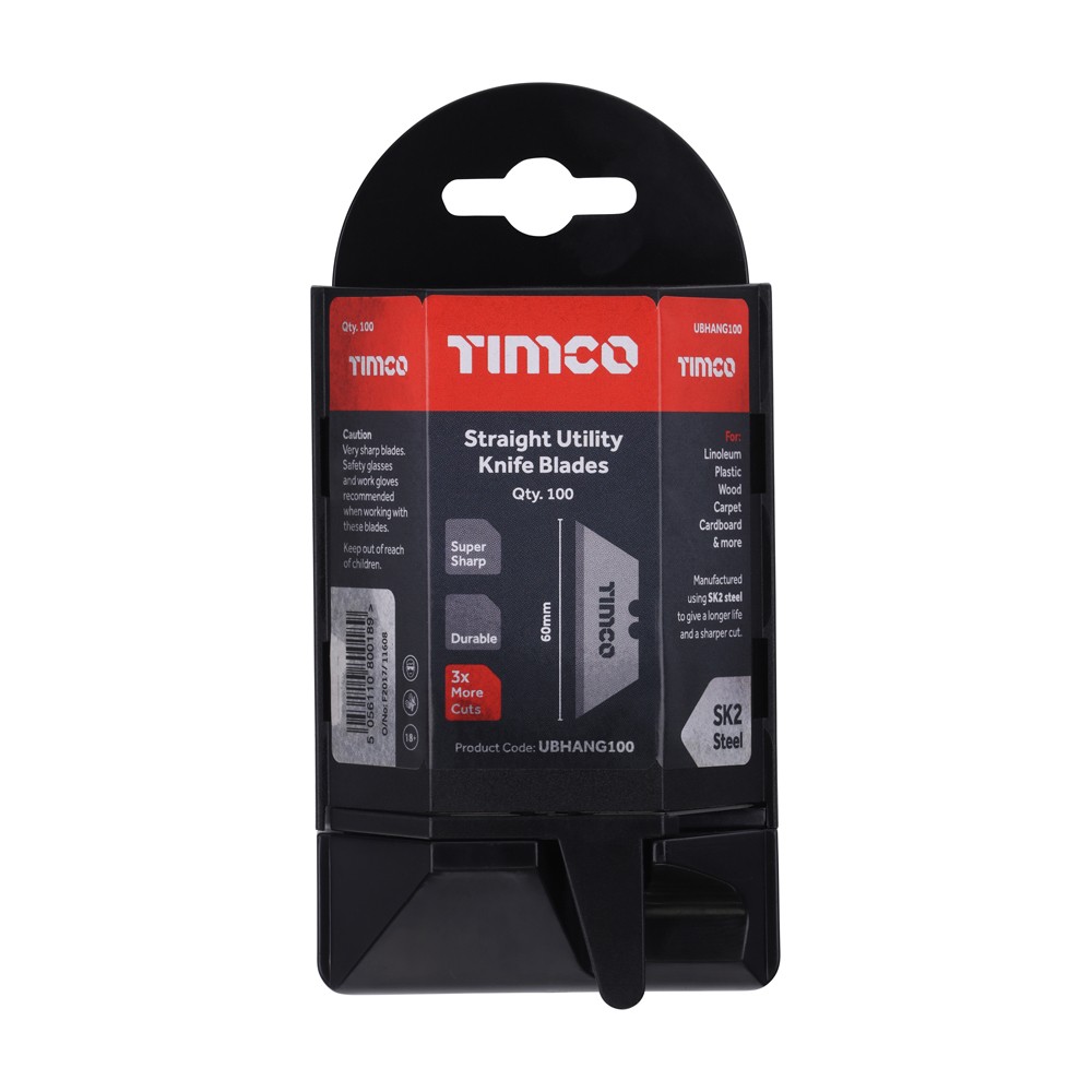 Timco Utility Knife Blades 100 Pack