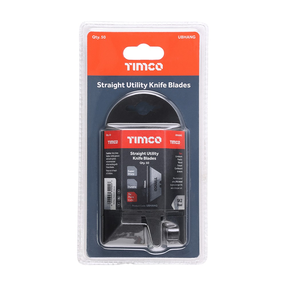 Timco Utility Knife Blades 50 Pack