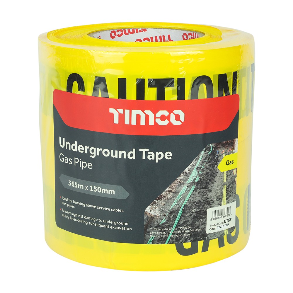 Timco Underground Tape 365m x 150 - Gas Pipe