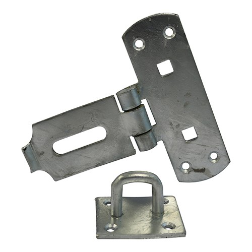 Timco Vertical Pattern Bolt On Hasp & Staple - Heavy Duty - Hot Dipped Galvanised