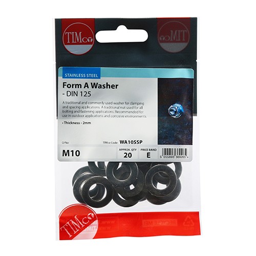 Timco Form A Washers - Stainless Steel