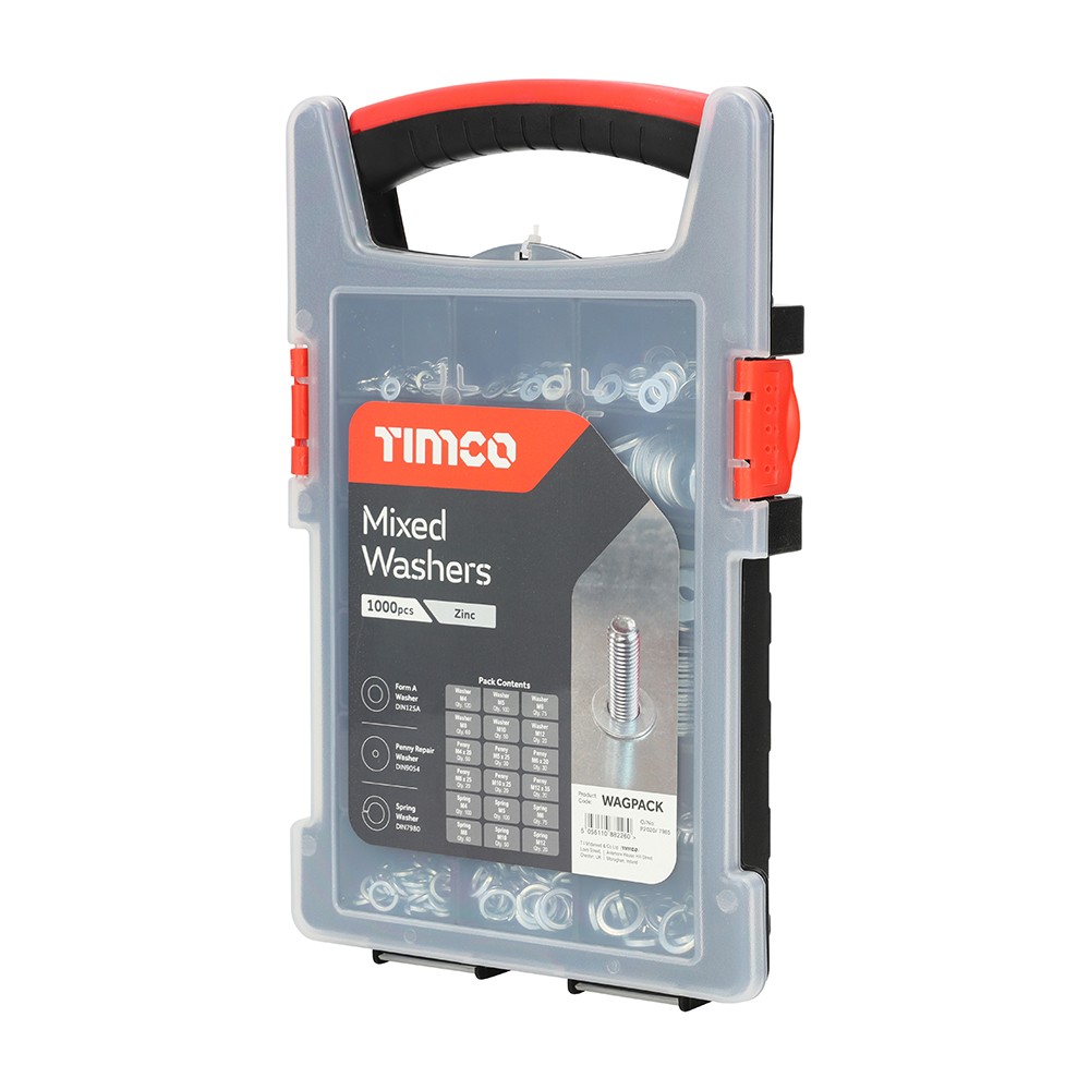 Timco Mixed Washers Grab Pack 1000pc - Zinc