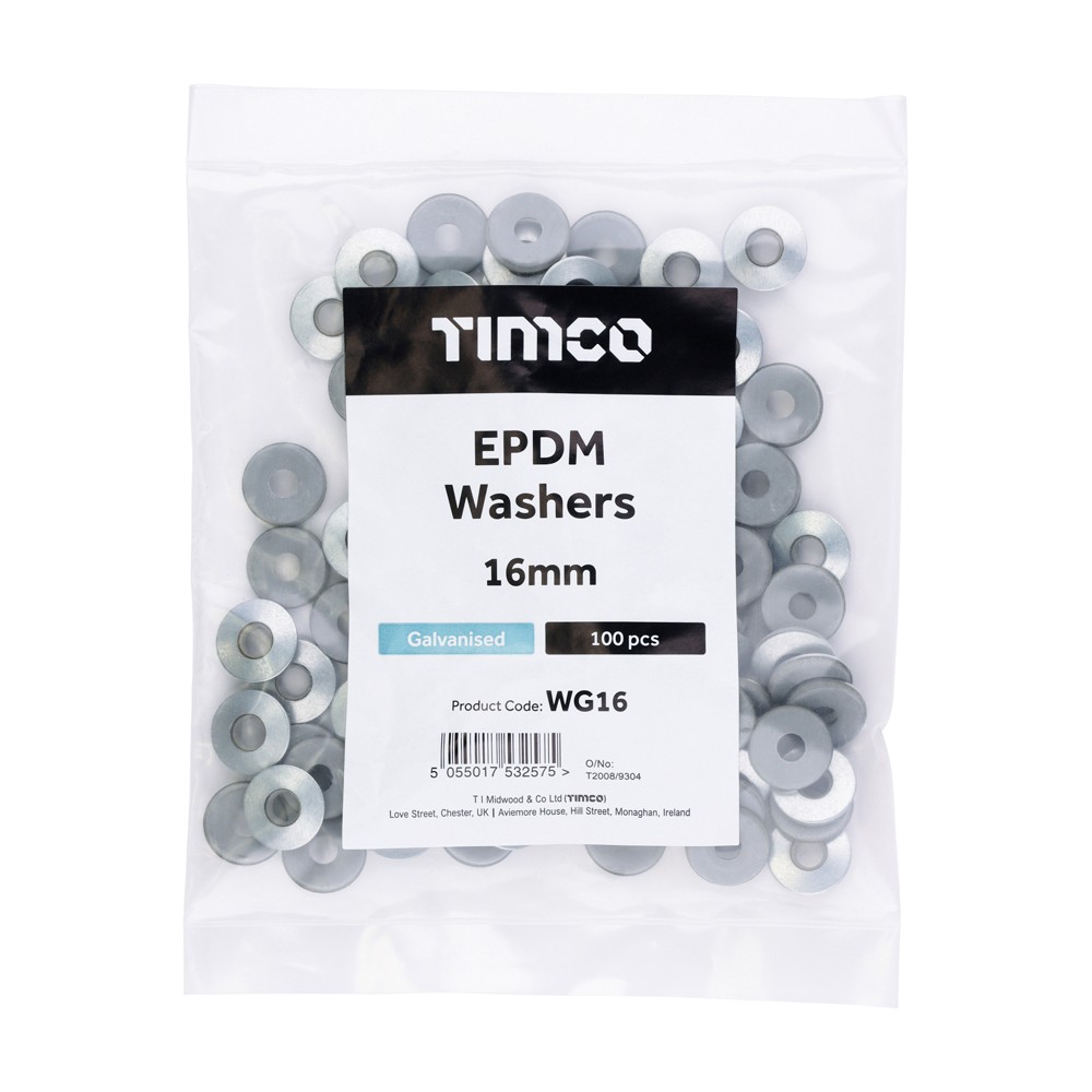 Timco EPDM Washers - Galvanised