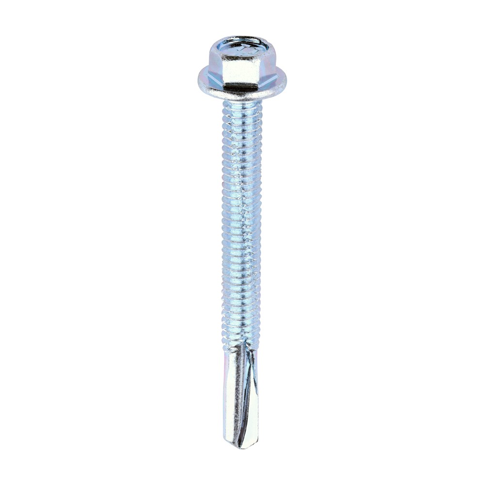 Timco Metal Construction Heavy Section Self Drilling Screws Hex - Zinc