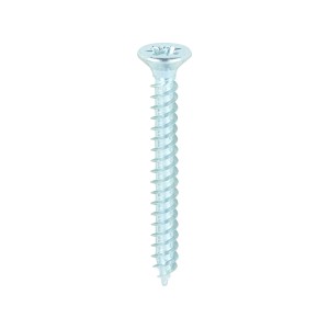 Timco Twin-Threaded Woodscrews Double Countersunk Pozi - Zinc