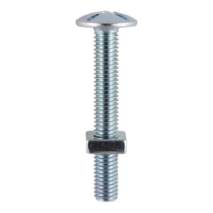 Timco Roofing Bolts with Square Nuts - Zinc