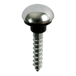 Timco Mirror Screws - Zinc - Chrome Dome