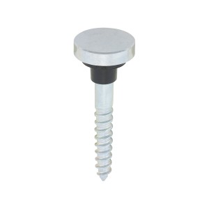 Timco Mirror Screws - Zinc - Chrome Flat