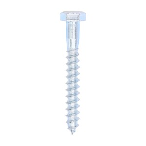 Timco Coach Screws 8mm Hex - Zinc