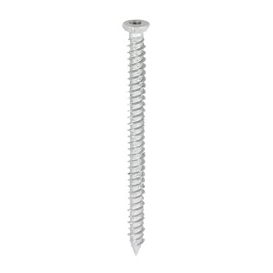 Timco Concrete Screw Flat Countersunk Torx - Silver