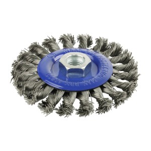 Timco Angle Grinder Wheel Brush 115mm - Twisted Knot Stainless Steel
