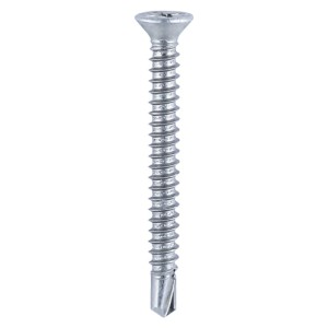 Timco Window Fabrication Self Drilling & Tapping Screws Countersunk Phillips - Zinc