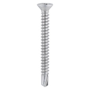 Timco Window Fabrication Self Drilling & Tap Screws Countersunk Phillips - Stainless Steel