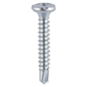 Timco Window Fabrication Self Drilling & Tapping Screws Shallow Pan Countersunk Phillips - Zinc