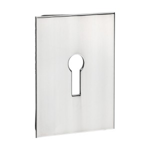 Timco Lock Profile Self-Adhesive Escutcheon - Oblong - Polished Stainless Steel