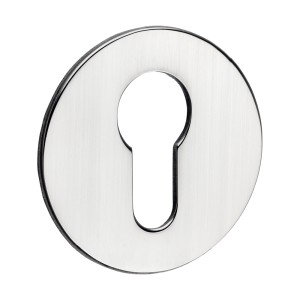 Timco Euro Profile Self-Adhesive Escutcheon - Round - Polished Stainless Steel