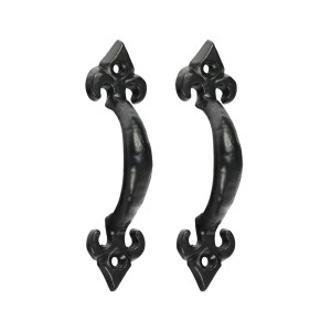 Timco Fleur De Lys Pull Handle - Antique Black