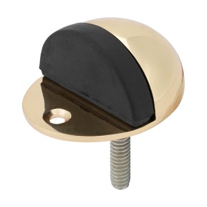 Timco Oval Door Stop - Polished Brass