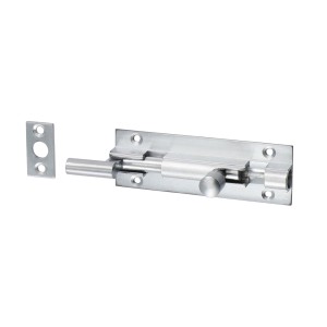 Timco Necked Barrel Bolt - Satin Chrome