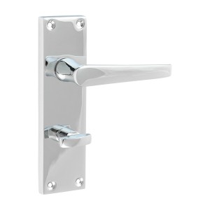 Timco Victorian Straight Bathroom Handles - Polished Chrome